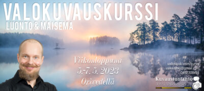 Valokuvauskurssi, maisemakuvaus, luontokuvaus, Jussi Valkeajoki